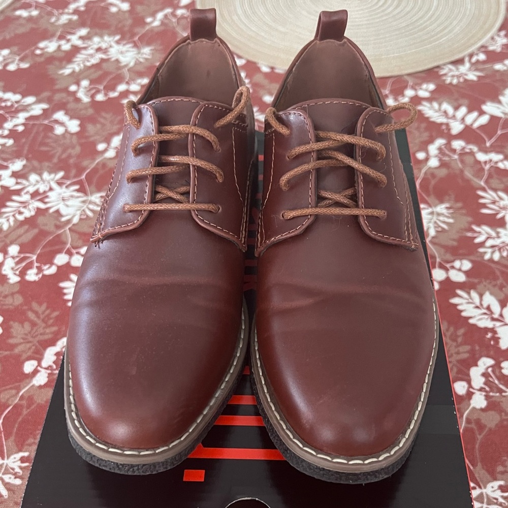 Deer Stags Big Kid’s Rich Brown Derby Shoes